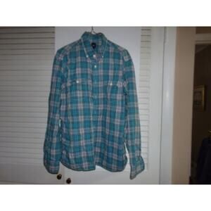 Gap men's Western shirt size L plaid outside‎ checked inside